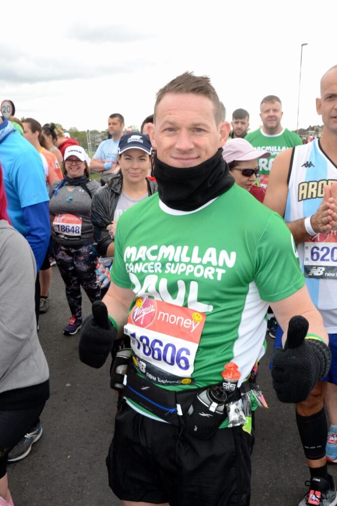 Paul at the start line of the London Marathon