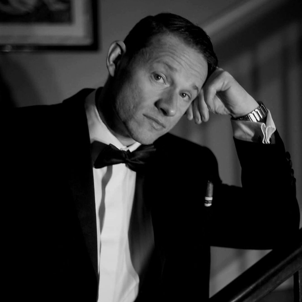 Paul in performance for arts and theatre production Noir